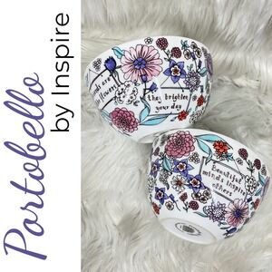 Portobello by Inspire Bone China Bowl Set Floral Cottagecore Friendship Gift